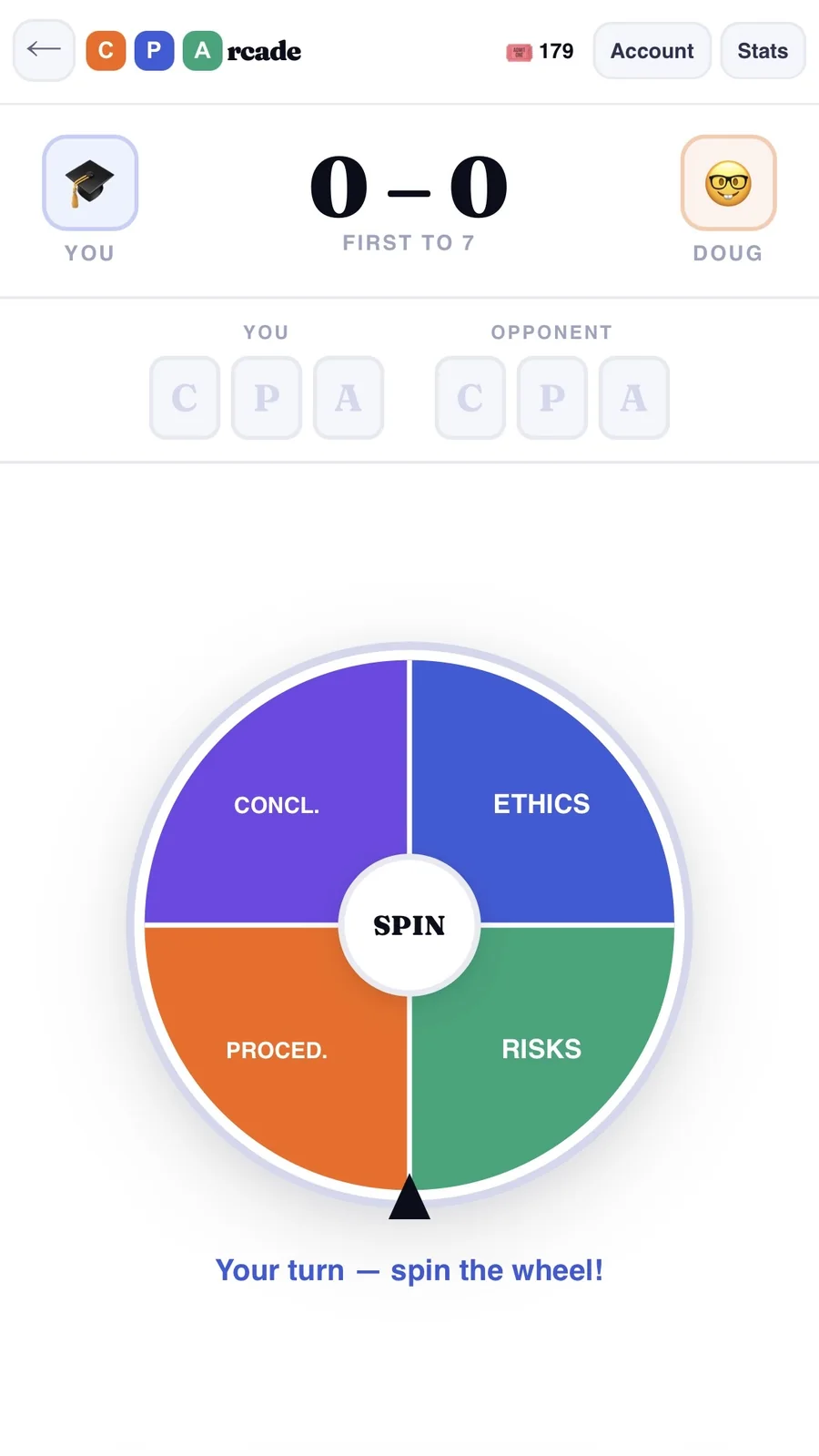 CPArcade Full Game category wheel